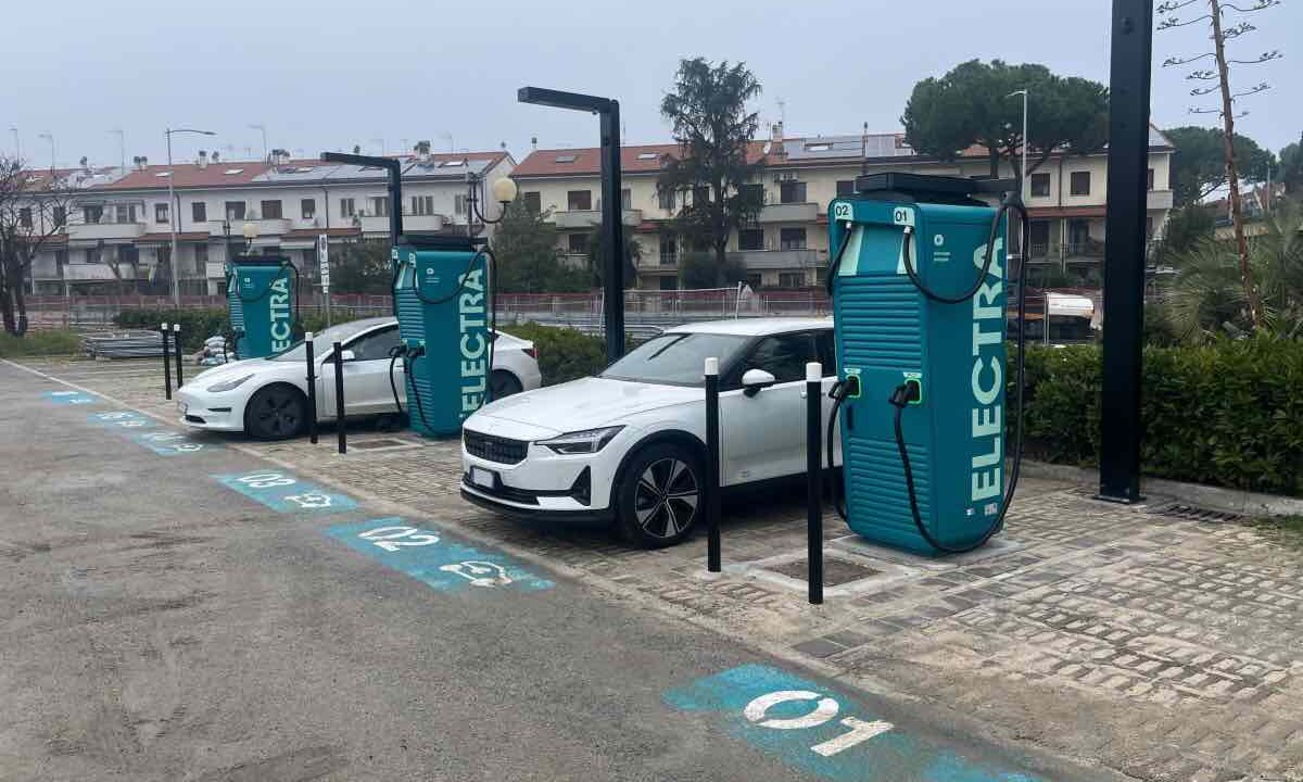 stazione di ricarica ultraveloce Electra di rimini